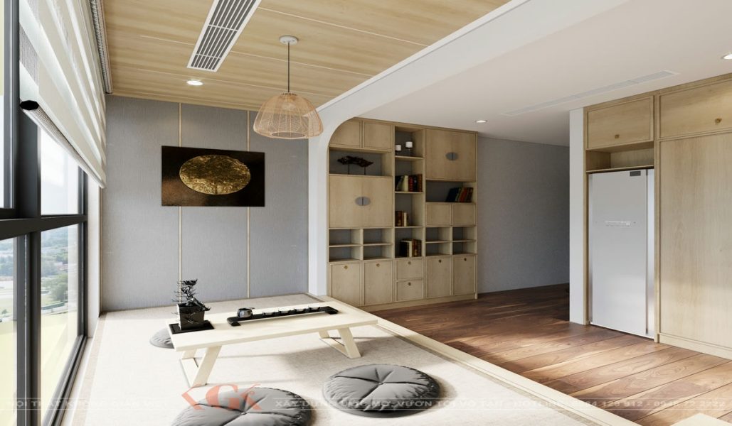 Thiết kế nội thất phòng thiền phong cách Wabi Sabi