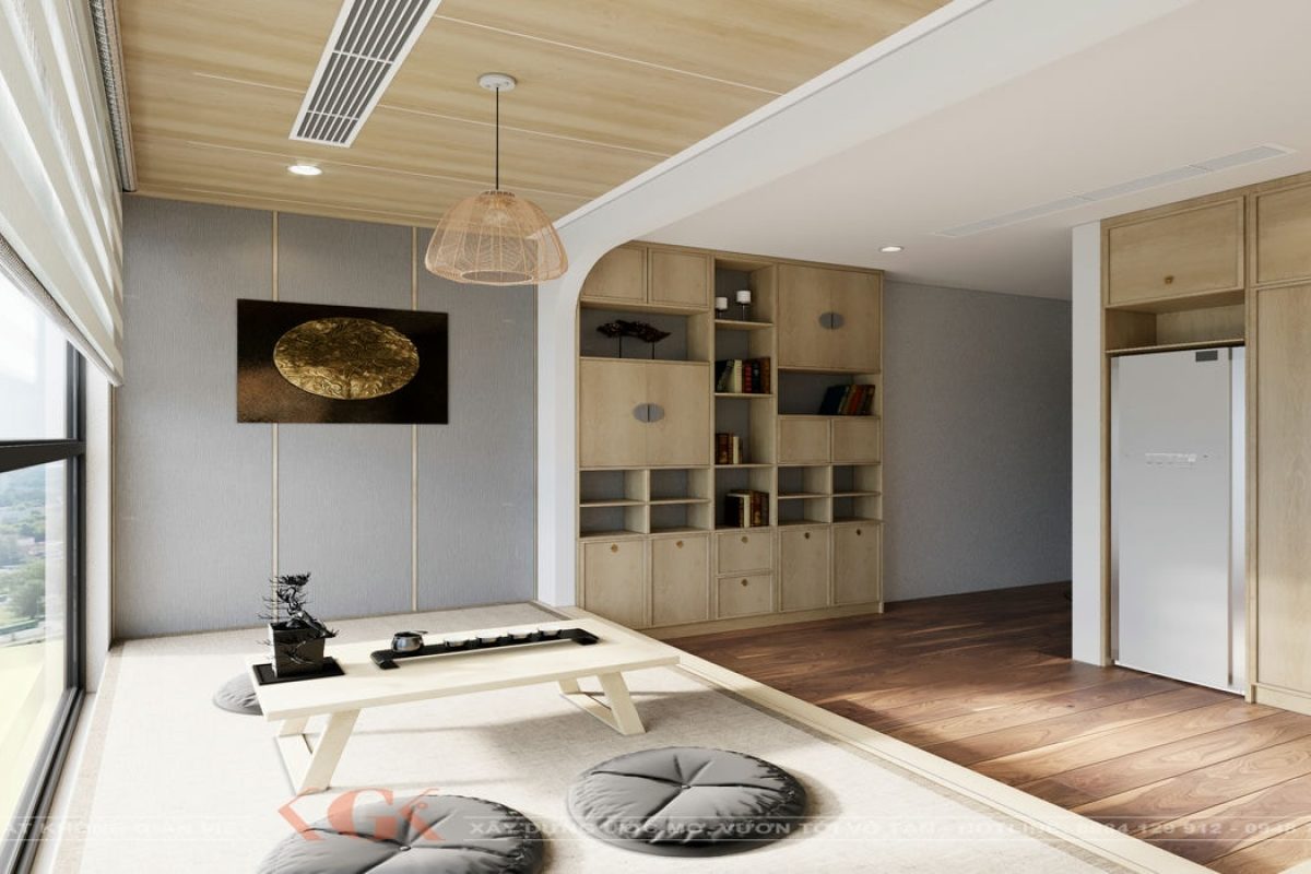 Thiết kế nội thất phòng thiền phong cách Wabi Sabi