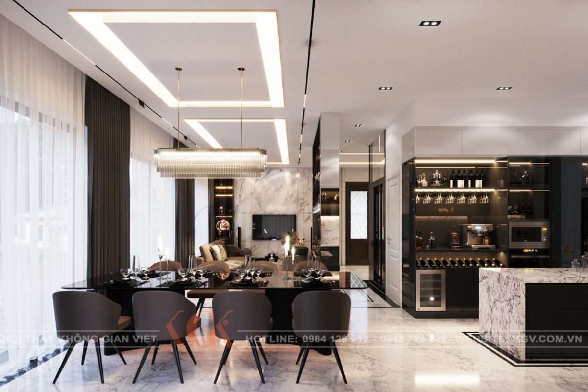 Thiết kế nội thất biệt thự Riverside – Anh Minh