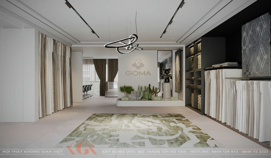 Thiết kế nội thất văn phòng thảm Goma – Chị Hoà