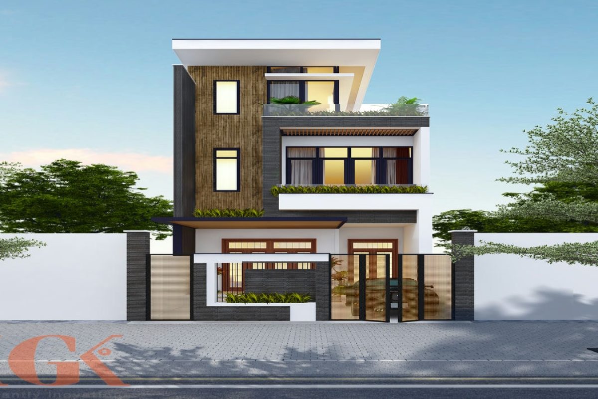 Thiết kế ngoại thất nhà phố Cô Mùi
