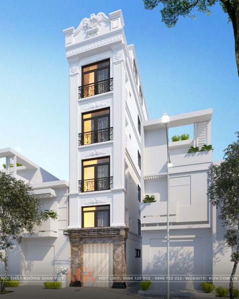 Thiết kế ngoại thất chung cư mini