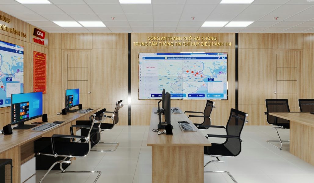 Thiết kế nội thất Trung tâm Thông tin Chỉ huy Điều hành 114 Hải Phòng