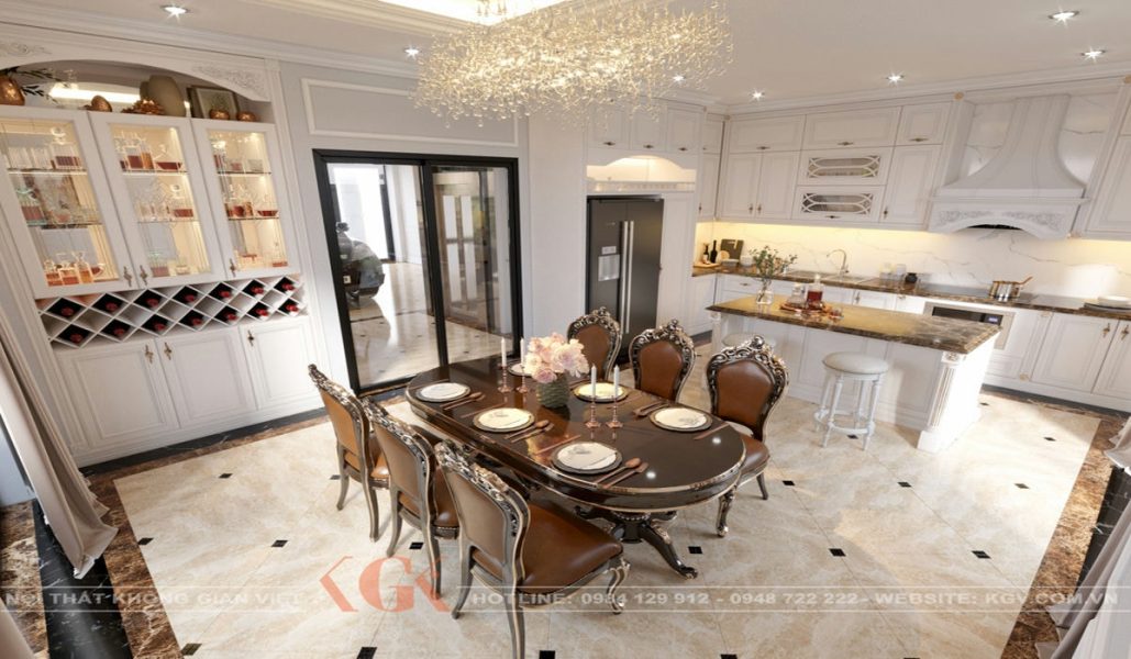 Thiết kế nội thất biệt thự Aden Rose – Chị Thuỷ