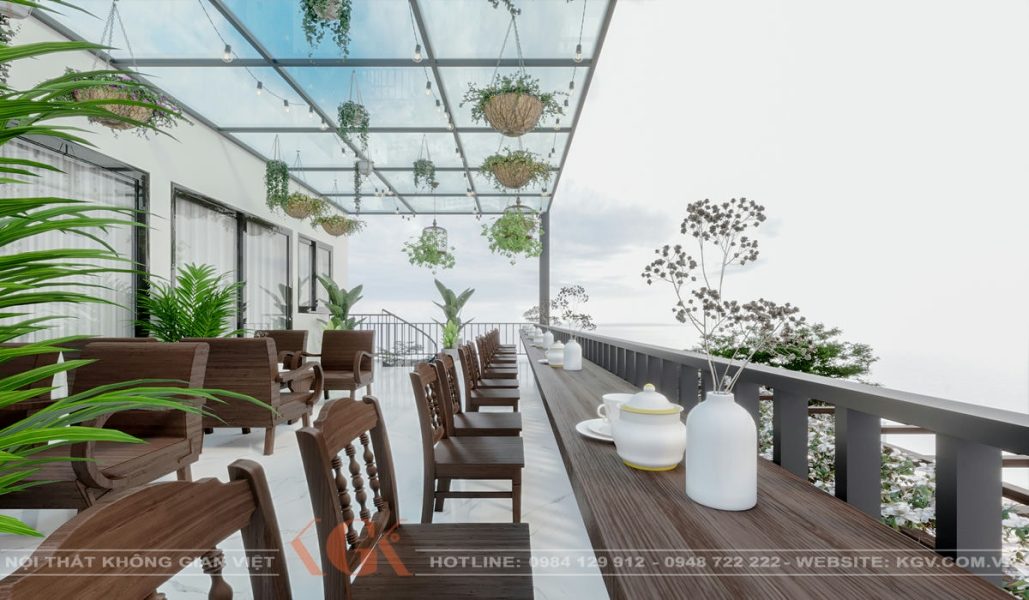 Thiết kế ngoại thất coffee Hoàng Quốc Việt
