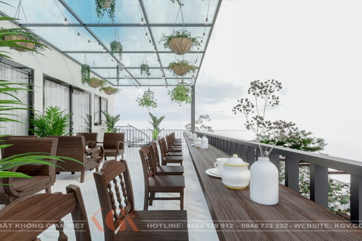 Thiết kế ngoại thất coffee Hoàng Quốc Việt