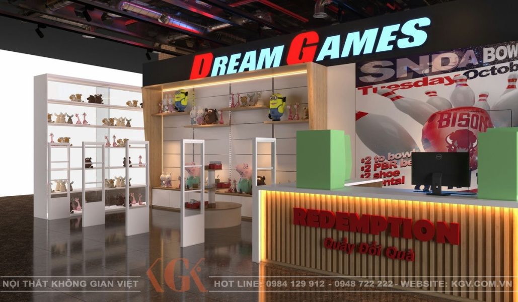 Thiết kế nội thất khu vui chơi Dream Game