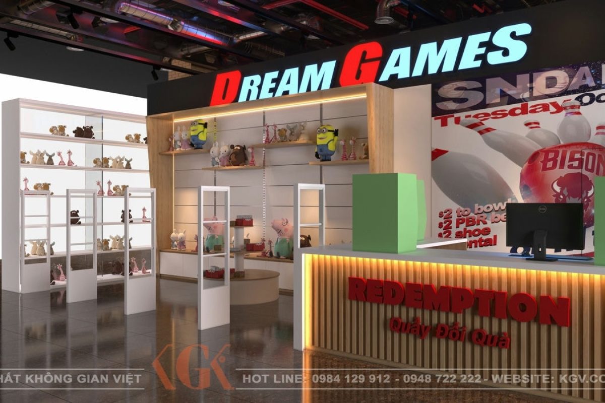 Thiết kế nội thất khu vui chơi Dream Game