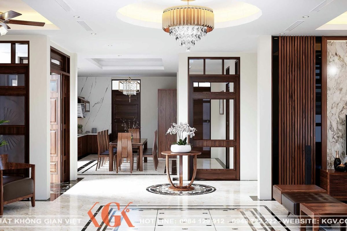 Thiết kế nội thất biệt thự gỗ tự nhiên Nam Định – Anh Vũ