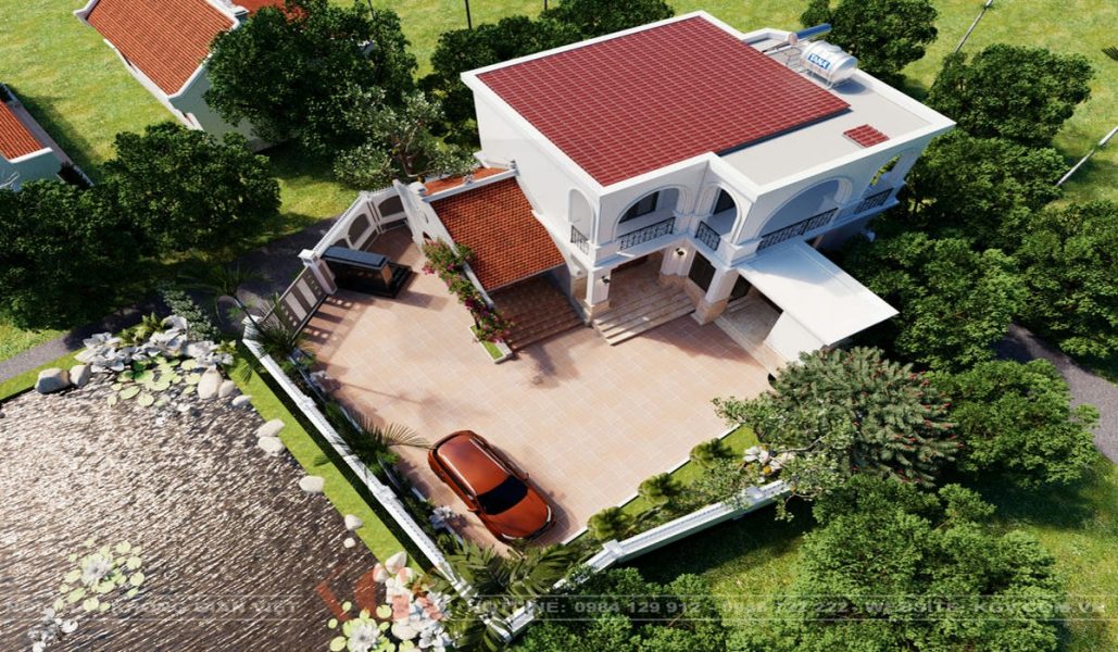 Thiết kế ngoại thất biệt thự Hải Dương – Anh Tùng