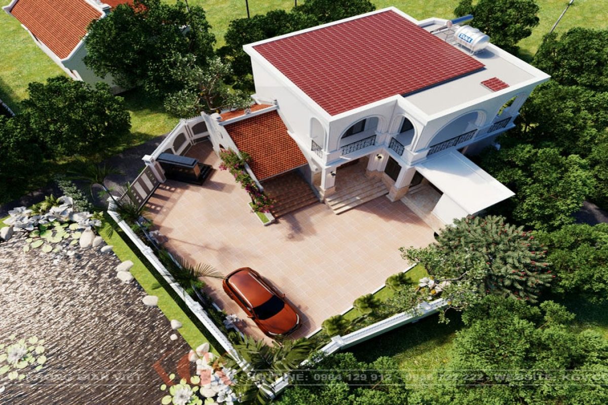 Thiết kế ngoại thất biệt thự Hải Dương – Anh Tùng