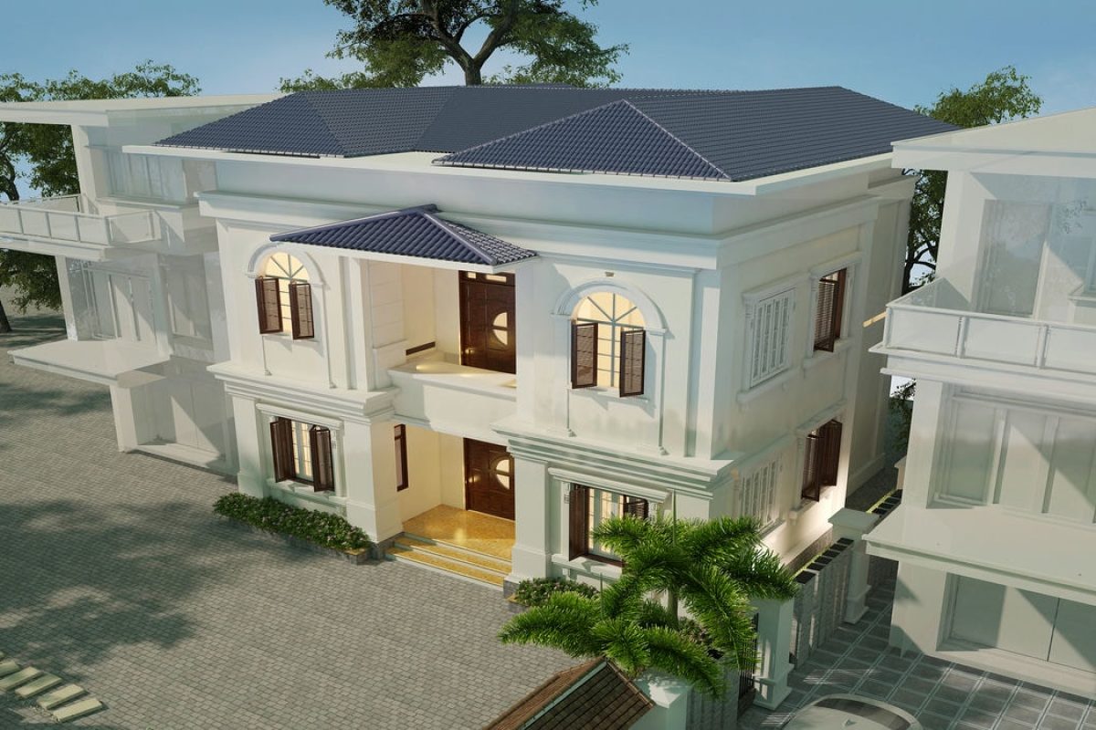 Thiết kế ngoại thất biệt thự Quốc Oai – Anh Tuấn