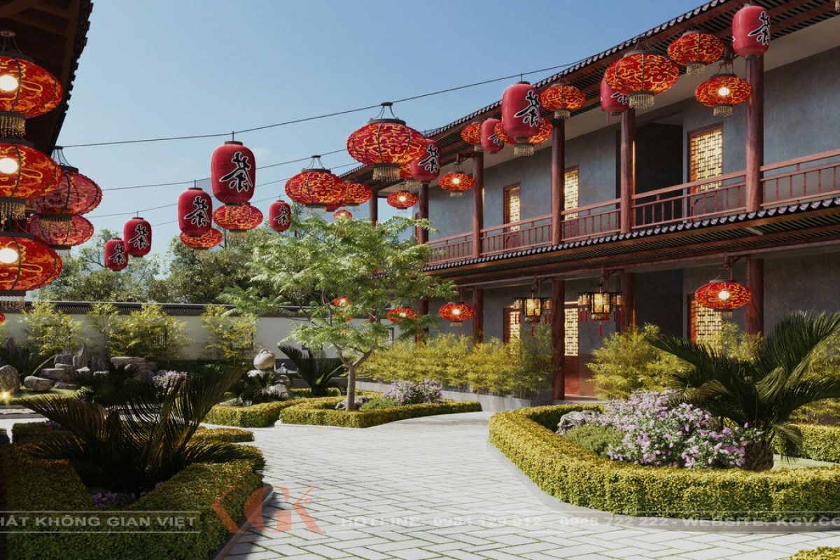 Thiết kế ngoại thất resort Thái Nguyên