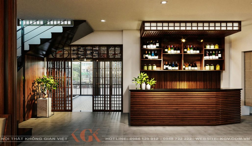 Thiết kế nội thất nhà hàng Nhật – Anh Thành