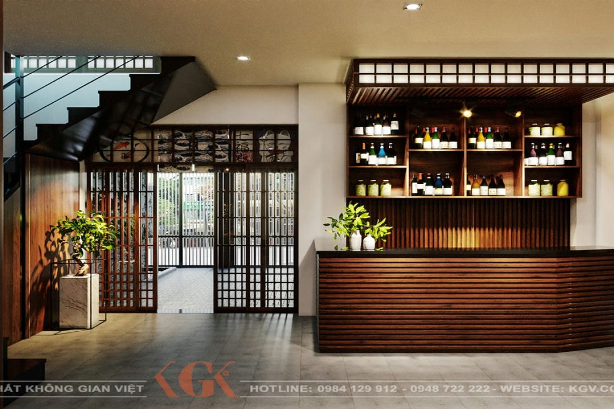Thiết kế nội thất nhà hàng Nhật – Anh Thành